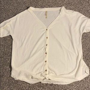 Aeropostale White Long Sleeve Top
